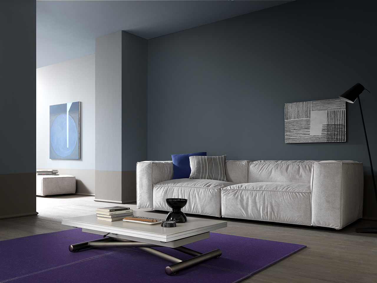 altac47_0005-72 Couch /- Esstisch Ciak